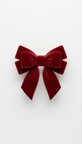 Crimson Velvet Decorative Boot Bow