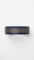 Indigo Ink Leather Hat Band