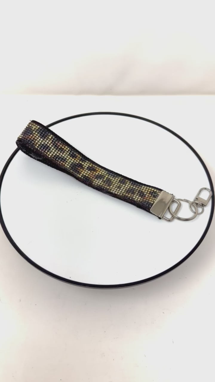 Handcrafted Rhinestone Wristlet